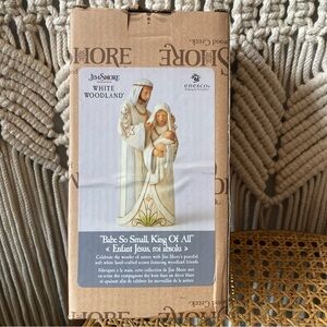 Jim Shore “Babe So Small King of All” White Woodland Figurine